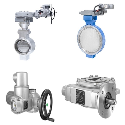 Áp lực / kiểm soát dòng chảy trượt Samson LTR 43 van bướm và Auma điện Actuators và hộp răng