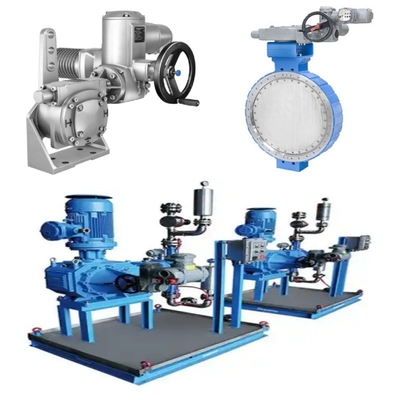 Áp lực / kiểm soát dòng chảy trượt Samson LTR 43 van bướm và Auma điện Actuators và hộp răng