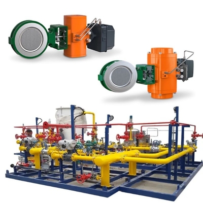 van bướm Fisher với Bettis Pneumatic Actuator và DVC6200 Controller