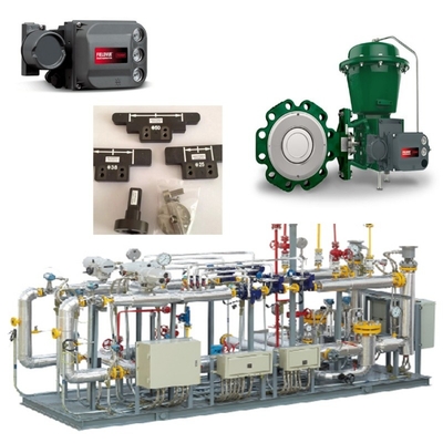 Chuyển van trượt với Fisher 8590 Butterfly Valve 2052 Actuator và DVC6200 Intelligent Valve Controller