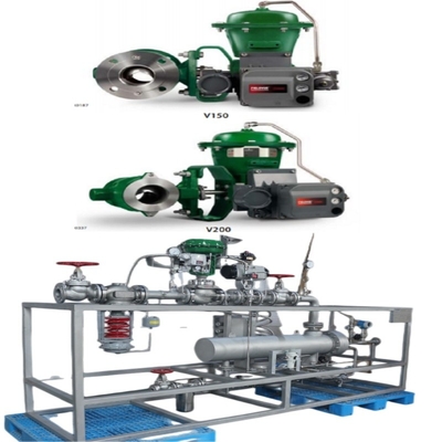 Ventil chuyển đổi trượt với EMERSON Fisher V150 / V200 / V300 Valve điều khiển 1061/2052 Pneumatic Actuator DVC6200 Positioner