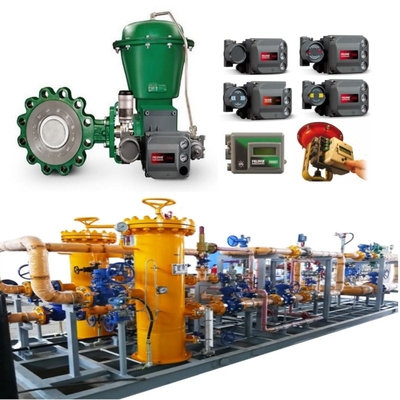 Valve điều khiển dòng chảy trượt với EMERSON Fisher A11 Butterfly Valve 2052 Actuator DVC6200 Positioner 67CF Voltage Regulator