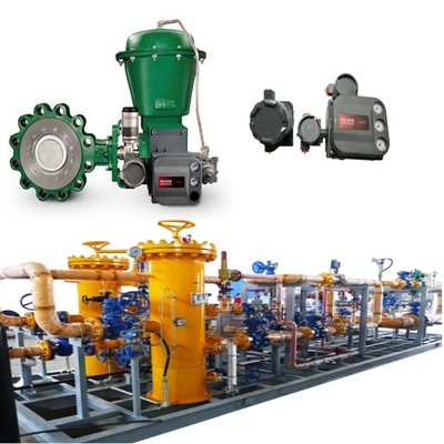 Valve điều khiển dòng chảy trượt với EMERSON Fisher A11 Butterfly Valve 2052 Actuator DVC6200 Positioner 67CF Voltage Regulator