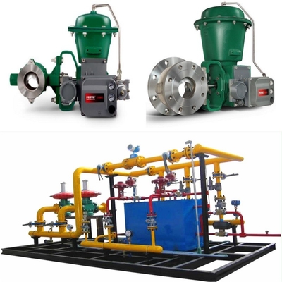 Valve điều khiển dòng chảy trượt với Fisher Vee-Ball V150/V200/V300 van điều khiển 2052 động cơ DVC6200 Positioner