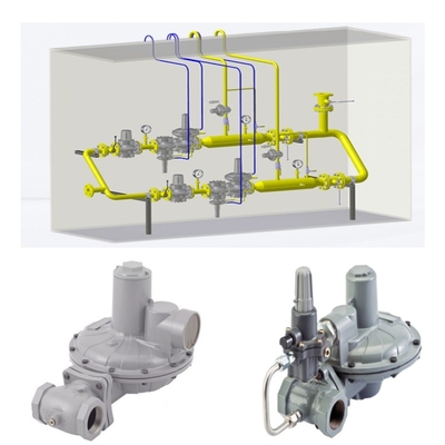 Giảm áp suất điều chỉnh trượt với Emerson Fisher CS800 Series Regulator  Pressure Gauge