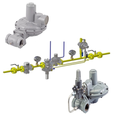 Giảm áp suất điều chỉnh trượt với Emerson Fisher CS800 Series Regulator WIKA Pressure Gauge