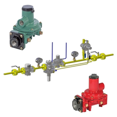 Ventil Switching Skid được trang bị các bộ điều chỉnh Fisher R Series R222H/R222 và máy đo áp suất WIKA