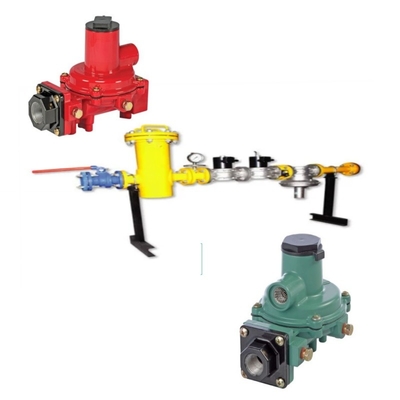 Ventil Switching Skid được trang bị các bộ điều chỉnh Fisher R Series R222H/R222 và máy đo áp suất WIKA