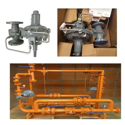 Điều chỉnh áp suất / kiểm soát dòng chảy Skid Emerson Fisher 299H/299HV/299HR/299HVR điều chỉnh áp suất và bộ đo áp suất Wicka