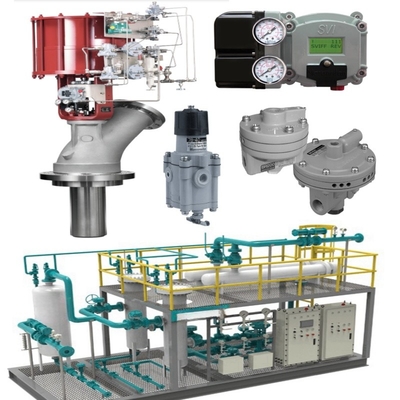 Van điều khiển khí nén với tín hiệu điều khiển tuyến tính 4-20 MA và kết nối vòm cho phạm vi áp suất
