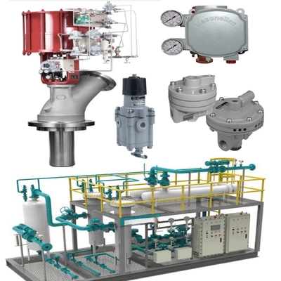 Van điều khiển khí nén với tín hiệu điều khiển tuyến tính 4-20 MA và kết nối vòm cho phạm vi áp suất