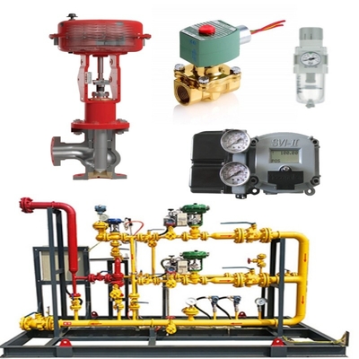 Máy phun chuyển động Valve Skid Masoneilan 71000 Control Valve 87/88 Actuator SVI FF/SVI-3 ACSO Solenoid Valve SMC Voltage Regulator