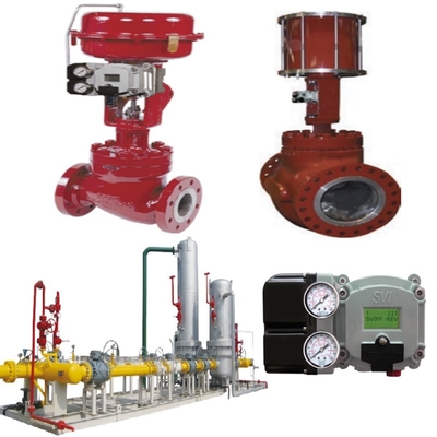 Masoneilan 41005 Máy điều chỉnh áp suất Valve điều khiển dòng chảy với bộ điều khiển SVI-2/SVI-3