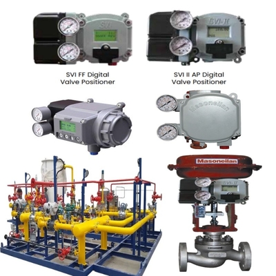 Máy phun kiểm soát dòng chảy với Masoneilan 21000 Series Single-pass Valve 87/88 Cylinder SVI FF SVI II AP Digital Valve Positioner