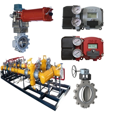 Van chuyển động Skid Masoneilan 33000 Ventil bướm thép không gỉ SVI1000 SVI II SVI3 Ventil định vị BR200 BR400 Lắp cường