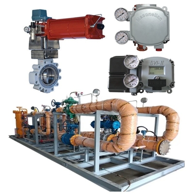 Van chuyển động Skid Masoneilan 33000 Ventil bướm thép không gỉ SVI1000 SVI II SVI3 Ventil định vị BR200 BR400 Lắp cường