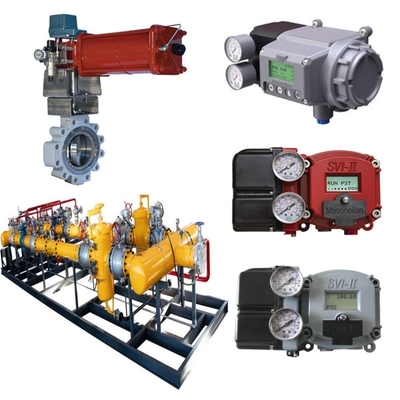 Van chuyển động Skid Masoneilan 33000 Ventil bướm thép không gỉ SVI1000 SVI II SVI3 Ventil định vị BR200 BR400 Lắp cường