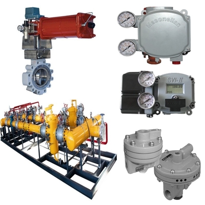 Van chuyển động Skid Masoneilan 33000 Ventil bướm thép không gỉ SVI1000 SVI II SVI3 Ventil định vị BR200 BR400 Lắp cường