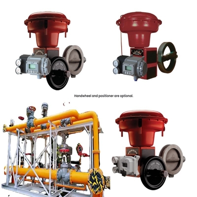 Van khí tự nhiên Skid Masoneilan 37002 Series Butterfly Control Valve SVI2 SVI3 4700E Valve Positioner 496 Rotary Switch