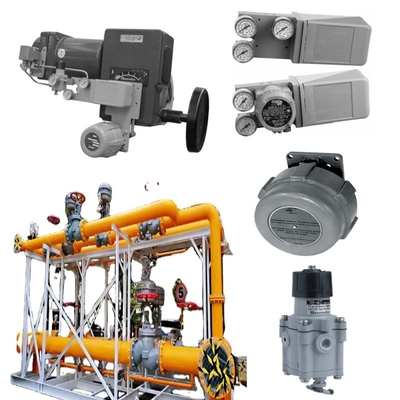 Van khí tự nhiên Skid Masoneilan 37002 Series Butterfly Control Valve SVI2 SVI3 4700E Valve Positioner 496 Rotary Switch