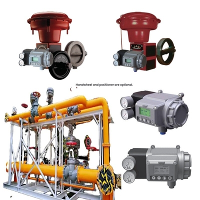 Van khí tự nhiên Skid Masoneilan 37002 Series Butterfly Control Valve SVI2 SVI3 4700E Valve Positioner 496 Rotary Switch