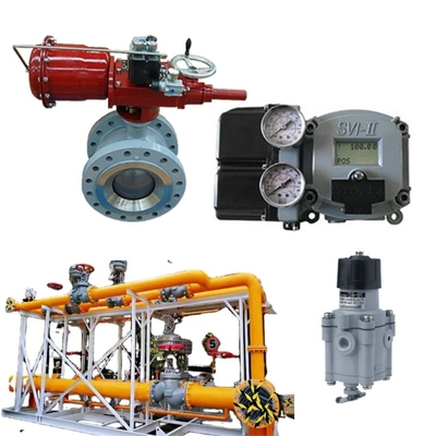Van khí tự nhiên Skid Masoneilan 36005 Series Control Ball Valve With 31 Actuators SVI II Positioner 78-40 Bộ điều chỉnh điện áp
