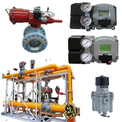 Van khí tự nhiên Skid Masoneilan 36005 Series Control Ball Valve With 31 Actuators SVI II Positioner 78-40 Bộ điều chỉnh điện áp