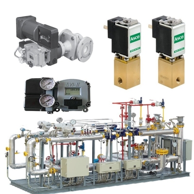 Ventil khí tự nhiên trượt bởi Masoneilan 31000 Control Valve SVI II AP SVI3 Valve Positioner ASCO Solenoid Valve Set