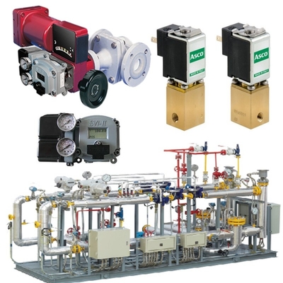 Ventil khí tự nhiên trượt bởi Masoneilan 31000 Control Valve SVI II AP SVI3 Valve Positioner ASCO Solenoid Valve Set