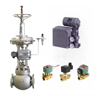 ASCO Stock Solenoid Valve với Emerson Fisher DVC6200 Double Acting với Feedback Digital Valve Controller Positioner