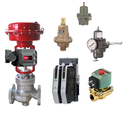 ASCO Stock Solenoid Valve với Emerson Fisher DVC6200 Double Acting với Feedback Digital Valve Controller Positioner