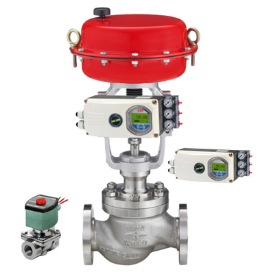 Van khí với ABB EDP300 TZIDC-100 TZIDC-200 Smart Positioner với van điện tử ASCO cho van kiểm soát quả bóng