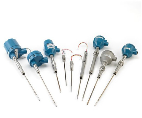 Skid được gắn với cảm biến nhiệt độ Rosemount 214C và EMERSON 148 248 644 648 Transmitter 114C Thermowell