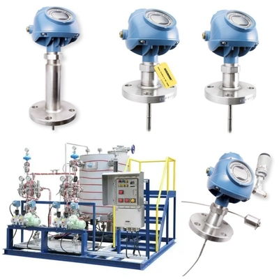 Đơn vị tiếp nhiên liệu được gắn trên trượt được trang bị bộ truyền nồng độ EMERSON Rosemount 5300 - Máy đo nồng độ sóng dẫn đường radar