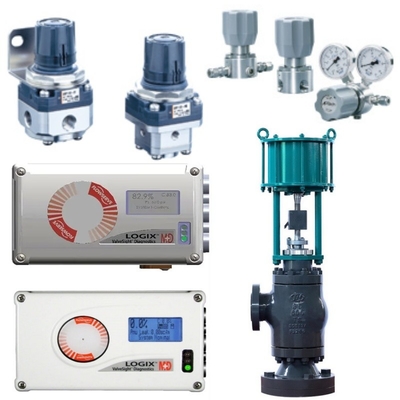 Van điều khiển được trang bị Flowserve Logix 520MD Smart Valve Positioner Bracket Pneumatic Actuator SMC Filter Pressure Reducing Valve