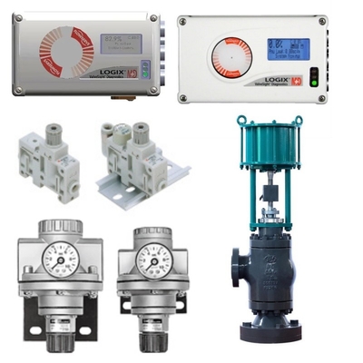 Van điều khiển được trang bị Flowserve Logix 520MD Smart Valve Positioner Bracket Pneumatic Actuator SMC Filter Pressure Reducing Valve