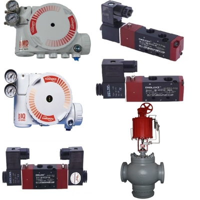 Flowserve Valve Controller Logix 3200MD Positioner, được trang bị với Pneumatic Actuator và DELIXE Solenoid Valve