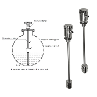 Máy truyền nồng độ thép không gỉ FeeJoy FJM-L Máy truyền nồng độ magnetostrictive cho thùng lưu trữ