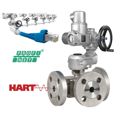 AUMA SA07.2 SA07.6 Máy điều khiển van điện với hộp số GST và điều khiển máy điều khiển AM để điều khiển chính xác