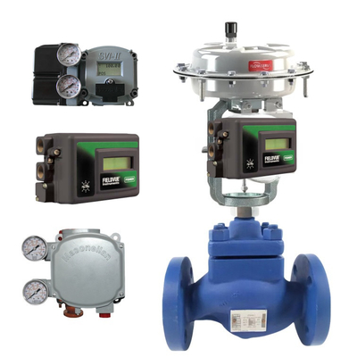 Các van điều khiển khí nén nổi tiếng Spiraxsarco với Fisher DVC2000 MAsoneilan SVI1000/SVI2 cho ống hoặc tường lắp đặt gắn hợp kim / thép vật liệu khối lượng Capacity