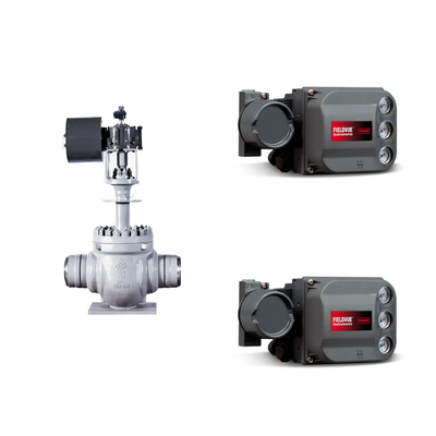 KTM nổi EB1 OM-2 van quả bóng Keystone Động cơ Fisher DVC6200 HC Định vị đơn hoạt động cho Skid gắn