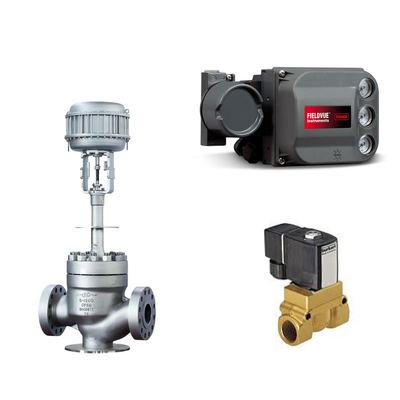 KTM nổi EB1 OM-2 van quả bóng Keystone Động cơ Fisher DVC6200 HC Định vị đơn hoạt động cho Skid gắn