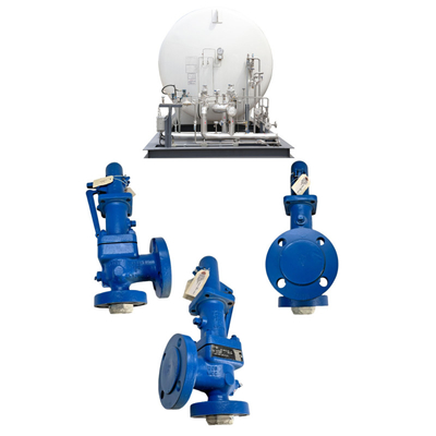 Tank Booster Skid với van giảm áp Crosby mùa xuân trực tiếp hoạt động cho khí tự nhiên áp suất giảm áp van an toàn