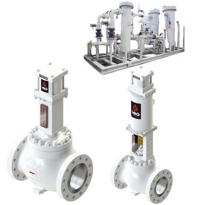 VRG Pneumatic Linear Control Valves LHPA-DA LHPA-SR Địa chỉ Charakterized Flow and Noise Attenuation for Natural Gas Control