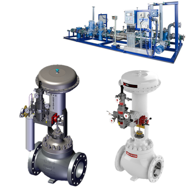 VRG Pneumatic Linear Control Valves LHPA-DA LHPA-SR Địa chỉ Charakterized Flow and Noise Attenuation for Natural Gas Control