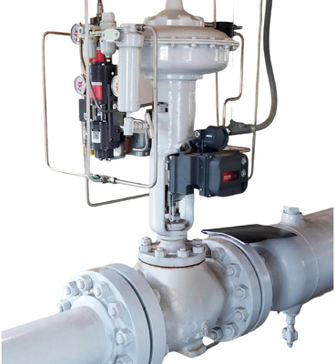 VRG Pneumatic Linear Control Valves LHPA-DA LHPA-SR Địa chỉ Charakterized Flow and Noise Attenuation for Natural Gas Control