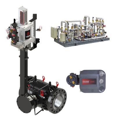 VRG Rotary Control Valve Packages Modular Customized Valve Gas Positioner Pilot Controllers cho ngành công nghiệp kiểm soát khí tự nhiên