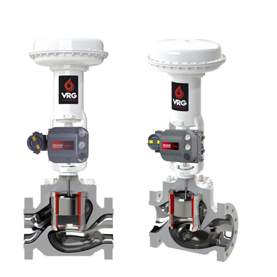 VRG Rotary Control Valve Packages Modular Customized Valve Gas Positioner Pilot Controllers cho ngành công nghiệp kiểm soát khí tự nhiên
