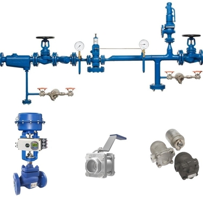 Spirax Sarco Control Ball Valve với ABB Positioner và Spirax Steam Trap cho đường ống