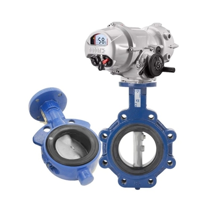 Các van điều khiển điện với van bướm Keystone F990/F920 với Rotork Electric Actuator IQ3